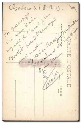 Châlons-sur-Marne — O Hotel da Prefeitura — Berger-Leyrault, so. — Verso