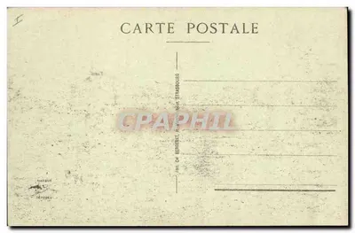 Colmar - Das Präfekturgebäude — Verlag Bergeret, Straßburg, Nr. 6 — Rückseite