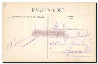 Jovem de PONTIVY — Coleção Vialain, Quimper — n° 1214 — Verso