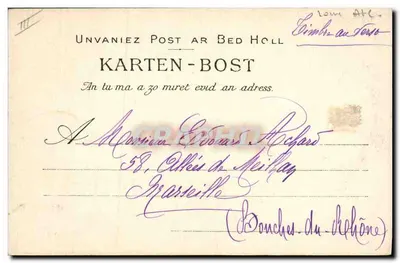 Kobieta z Bourg de Batz — Studium kapelusza — Unvaniez Post ar Bed Holl — Rewers