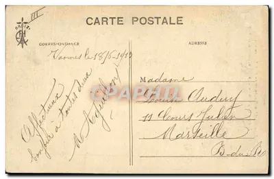 Jovem Camponesa dos Arredores de Auray — Col. E. Hémonie — 1006 — Verso