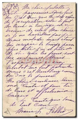 Mujer de PLOARÉ — Vestido usado para el Pardon de Ste-Anne-la-Palud — Colección Villard, Quimper — Reverso