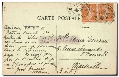 Lições Maternais — Família de Postery — Coleção VALLAND, Quimper — Verso