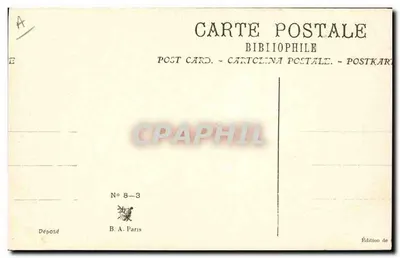 Soldaat in kamphoed — (De zangen van de soldaat, door Paul Déroulède) — Uitgave B.A. Parijs — Achterkant