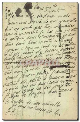 Scene militari — Servizio in campagna o alla scoperta del nemico — A.P. Barry, 1914 — Verso