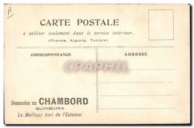Permissonnaire — caricatura di un soldato in uniforme — E.R. Paris, numero di serie non visibile — Verso