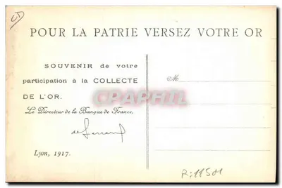Soldat in Aktion — Goldsammlung des Rhône — Imp. E. Rousseau, Dole-Jura — Rückseite