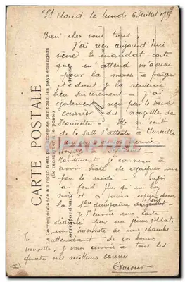 Um posto S.R.O.T. em ação — Um negloge de artilharia em Mardy — Beurrier — Verso