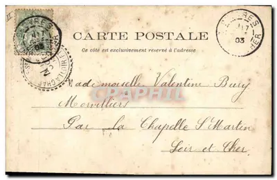 Suèvres — Villa de Bonneau — Editora Lausselat, Châteaudun — Verso