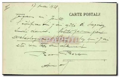 Savoisy — Restos do velho Castelo do século XV (restaurado no século XIX) — Édit. H. Courbon, Avallon — Verso