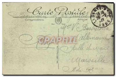 Beauvain — O Castelo — Edição L. Orhant — Verso