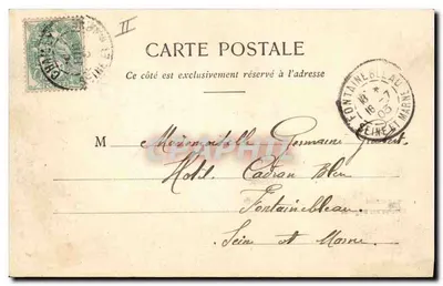 Barbizon — Caverna dos Bandidos — C.F.P., 150, Rue Tyfonne, Paris — Verso