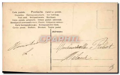 Mulher à janela — pássaro rosa — editor NRG, n° 485/6 — Verso