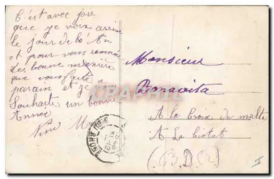 Criança com árvore de Natal — Fauvette 1456 — editor Fauvette — Verso