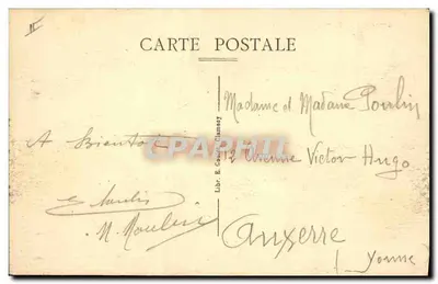 Clamecy — O Palácio de Justiça — Livraria E. Gault — Verso
