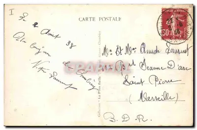 Chambéry — Pałac Sądowy — La Savoie Pittoresque, nr 130 — Rewers