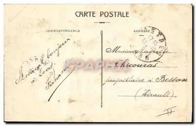 Castres — Het Paleis van Justitie — Uitgave D. F. — Achterkant