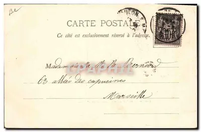Lancio del "Carnot" Cuirassato di prima classe — Foto Rougat, Toulon-sur-Mer — Verso