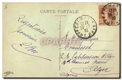 Colmar - A Prefeitura — cartão postal n°6, editado por Cartes & La Cigogne, Strasbourg — Verso