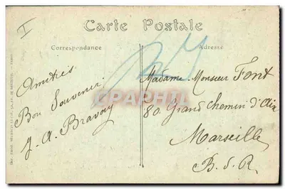 Chalons-sur-Marne — A Prefeitura. Avenida do Jardim — JND Fot. — Verso