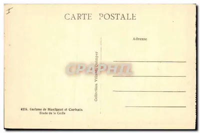 Kobieta w stroju Coiffe — Studium stroju Coiffe — Zbiór Villand, Quimper — Rewers