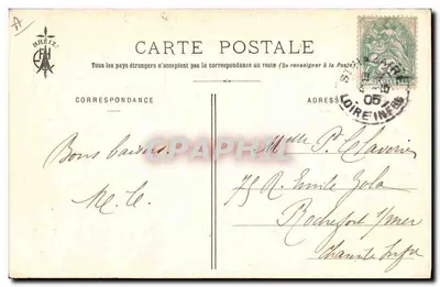 Las Tocadas Bretónicas — Rosporden (Finistère) — Colección E. Hamonic, n° 552 — Reverso