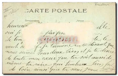Jovem Mulher da Ilha de Sein — Pensativa — Coleção Villard, Quimper — Verso