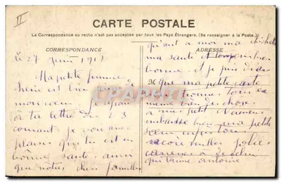 Fouesnant — Colheita de cerejas — Coleção Villard, Quimper, n°1061 — Verso