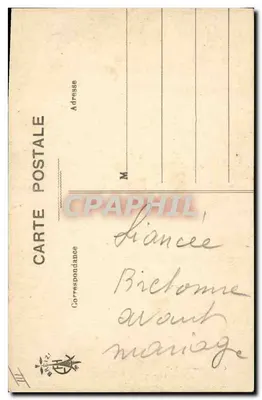 Bretanha — A Menina Bem Guardada — Col. E. Hamonic, St-B. — Verso