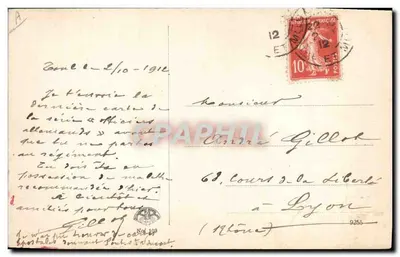 Officier allemand caricaturé — portrait en uniforme avec moustache et cigarette — éditeur 'CPAPHIL' (verso) n°265 — Verso