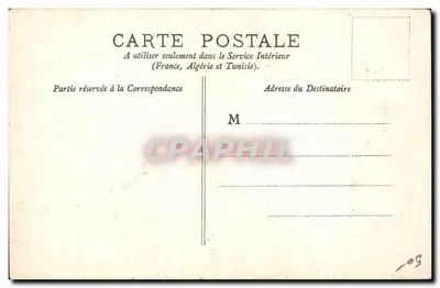A Visita — caricatura de L. Molossona — E.R. Paris — Verso