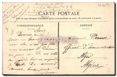 Dois soldados da Legião Estrangeira — La Sidi-Brahim — J. L., Paris — Verso