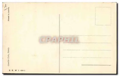 Caricatura de um oficial — Camille Cain, Nancy — B.K.W. 1.698 1 — Verso