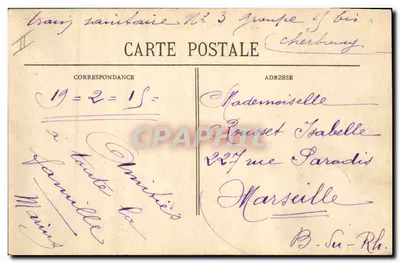 Cherbourg - A Roche-qui-Pend — editor L. Cherbourg, n° 140 — Verso