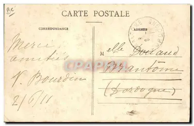 Les Coudreaux - Falaises do Sampin — Coleção Moquet-Pertelance, Le Raincy — Verso