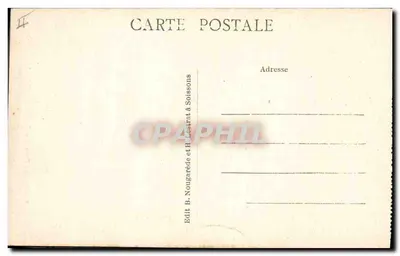 Caminho das Damas — Carreira de MONTPARNASSSE — Edit. B. Nougaredé e H. Lestrat em Soissons — Verso