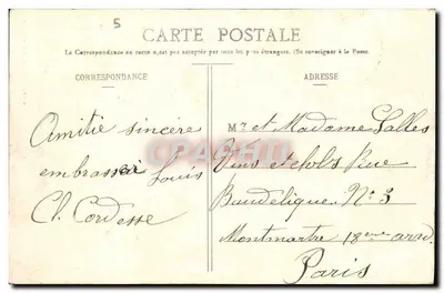 Castelo Devillaine — Detalhe do edifício — A. Déal e Cie, Imp.-édit., Tarare — Verso