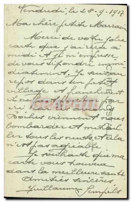 Dixmude — O Castelo de Woumen — Editor não visível, número de série não visível — Verso