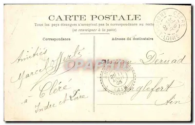 Castelo Le Vivier das Landas — Arredores de Château-la-Vallière — J. B. Avenet Corcheau — Verso