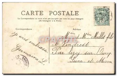 Castillo de Marolles — Entorno de Coulommiers — Editor no identificado — Reverso