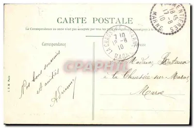 Zamek la Charmoye, blisko Montmort — G. Dart, fot.-wyd., Montmirail — Rewers
