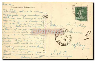 Castelo de Forges-les-Bains — Forges-les-Bains — Ed. Art. Blanchard — Verso