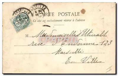 La Piccola Mendicante — Marcel Houjan — Poudrerie A. Blaser à Arles — Verso