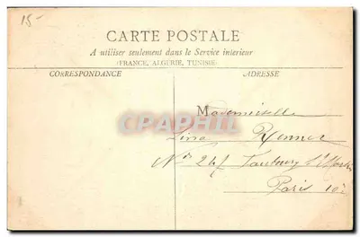 Chalon-sur-Saône — Palácio de Justiça — B. F. Ch. — Verso