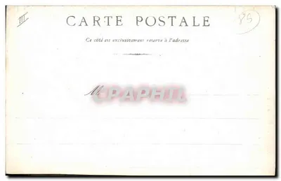 Stara pocztówka Chatellerault Rue du Berry et Palais de justice — Rewers