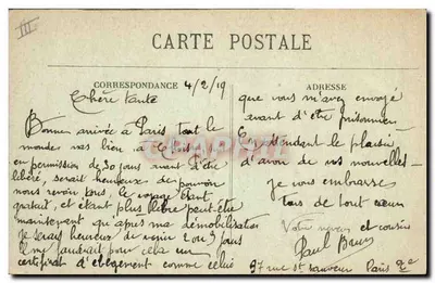 O Cruiser-Couraçado « Condé » — Cherbourg — Coleção F. G. — Verso