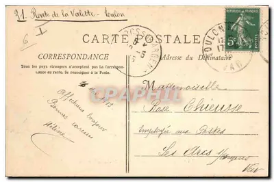 La "Caravane" Transporte de tercera clase (perdido) — A. Bougault n°464 — Reverso