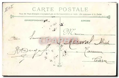 Cruzeiro-Couraçado Condé — Marinha Militar Francesa — editor H. Burgal — Verso