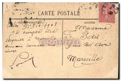 Karel de Grote — Schip van de Escadre — L. O. - Toulon — Achterkant