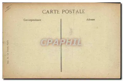 Marinha Nacional — "CARNOT", Cegonha com quatro torres, 12.146 toneladas — E. Le Deley, Paris — Verso